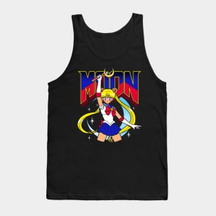 90's TV Japanese Anime Superhero Heroine Gamer Parody Mashup Tank Top